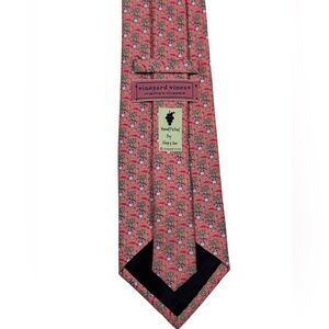 Vineyard Vines Pink Banana Palm Tree Tie 100% Silk Men’s Necktie Made in USA